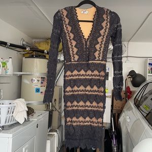 Nightcap Black Lace Dress